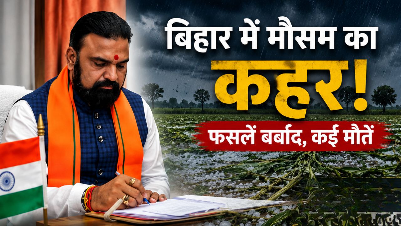 Bihar Cm Samrat Chaudhary Issues Relief Fund For Loss Orders Crop Damage Survey Due To Rain Hailstorm