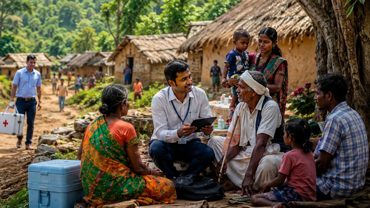 Chhattisgarh Jan Bhagidari Sabse Door Sabse Pehle Campaign Pm Janman Tribal Village Development Government Schemes Health Camps 2026
