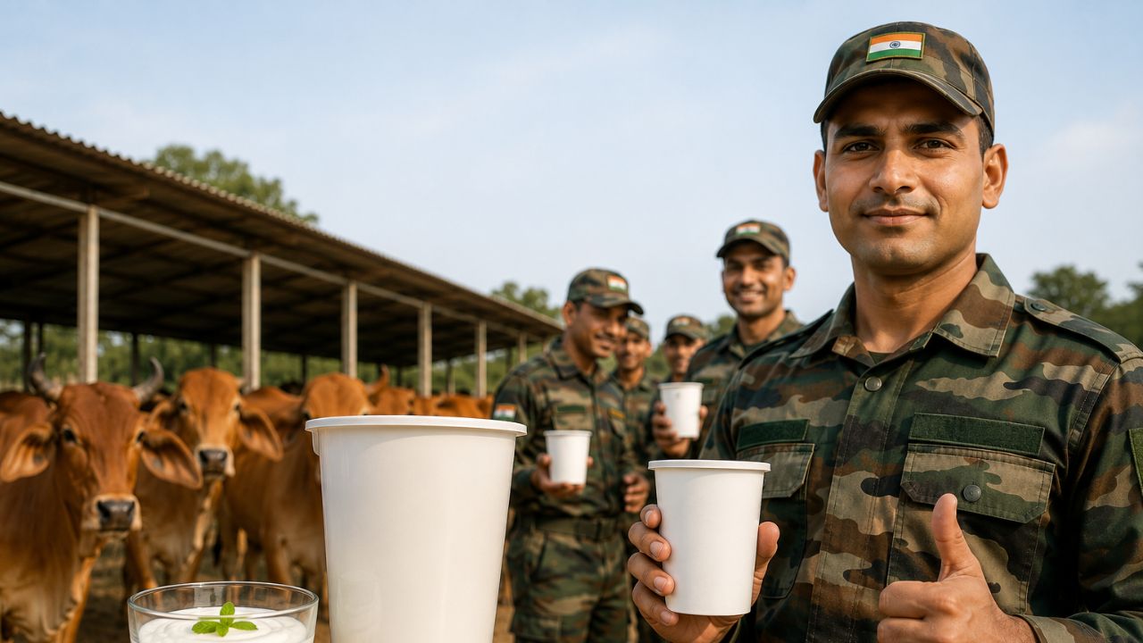 Uttar Pradesh Supplying High Protein Dairy Products The Indian Army Made From Milk Indigenous Cows