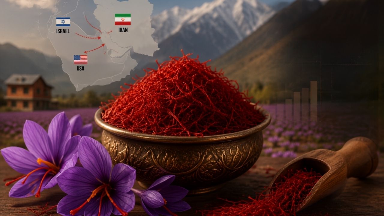 Kashmiri Saffron Price Surge Amid West Asia Conflict Iran Supply Impact