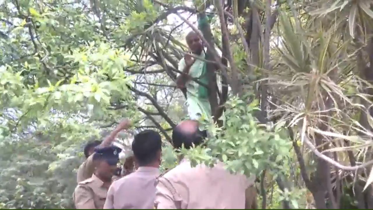 Karnataka Sandalwood Farmer Vishukumar Attempts Suicide Near Assembly Over Highway Land Compensation