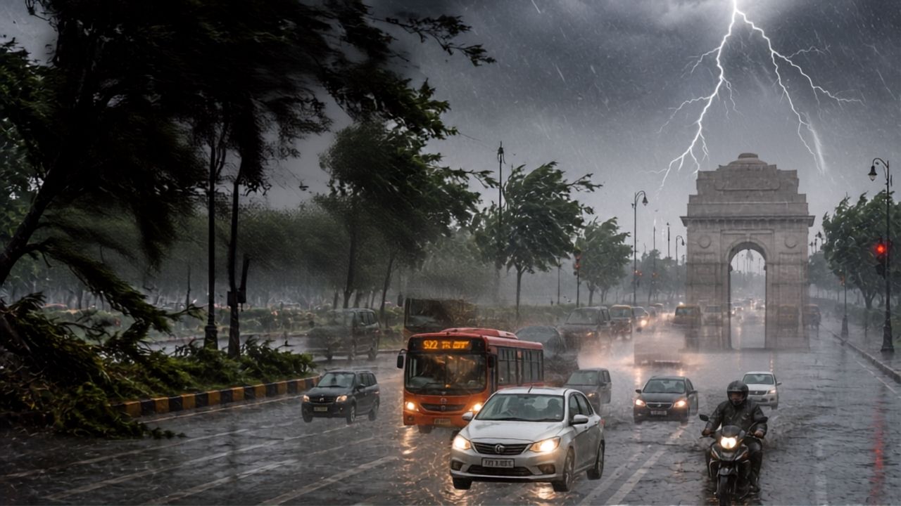 Weather Update Today Heavy Rain Strong Winds Alert In Delhi Uttar Pradesh Punjab Imd Forecast