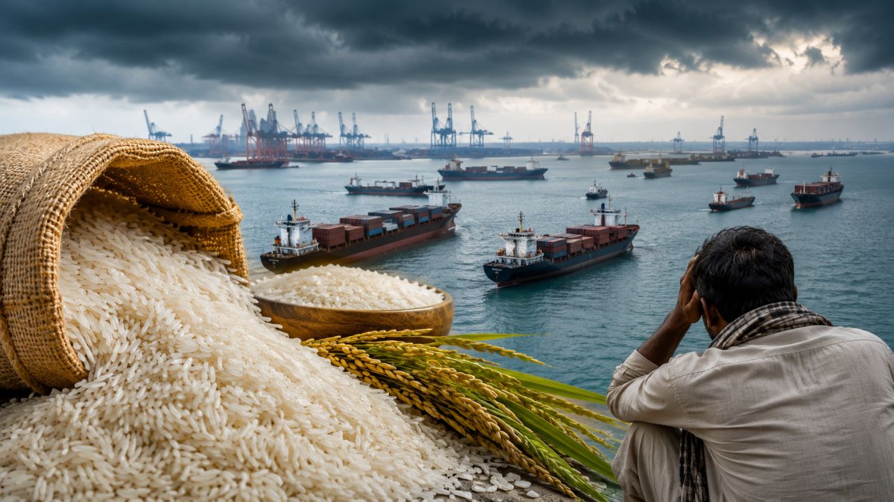 60000 Tons Of Basmati Stuck In Transit Hormuz Crisis Raises Concerns For Farmers And Traders