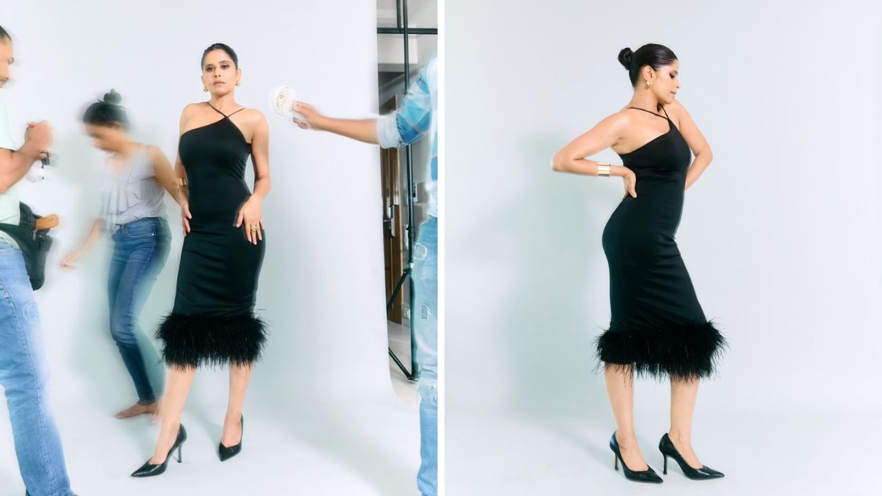 सईने हा लुक रिलायन्स डिजिटलच्या इव्हेंटसाठी तयार केला असून तिने या फोटोज ला ' एक सह संध्याकाळ रिलायन्स डिजिटल' सोबत अशा कॅप्शनसह हा फोटो शेअर केला आहे.  