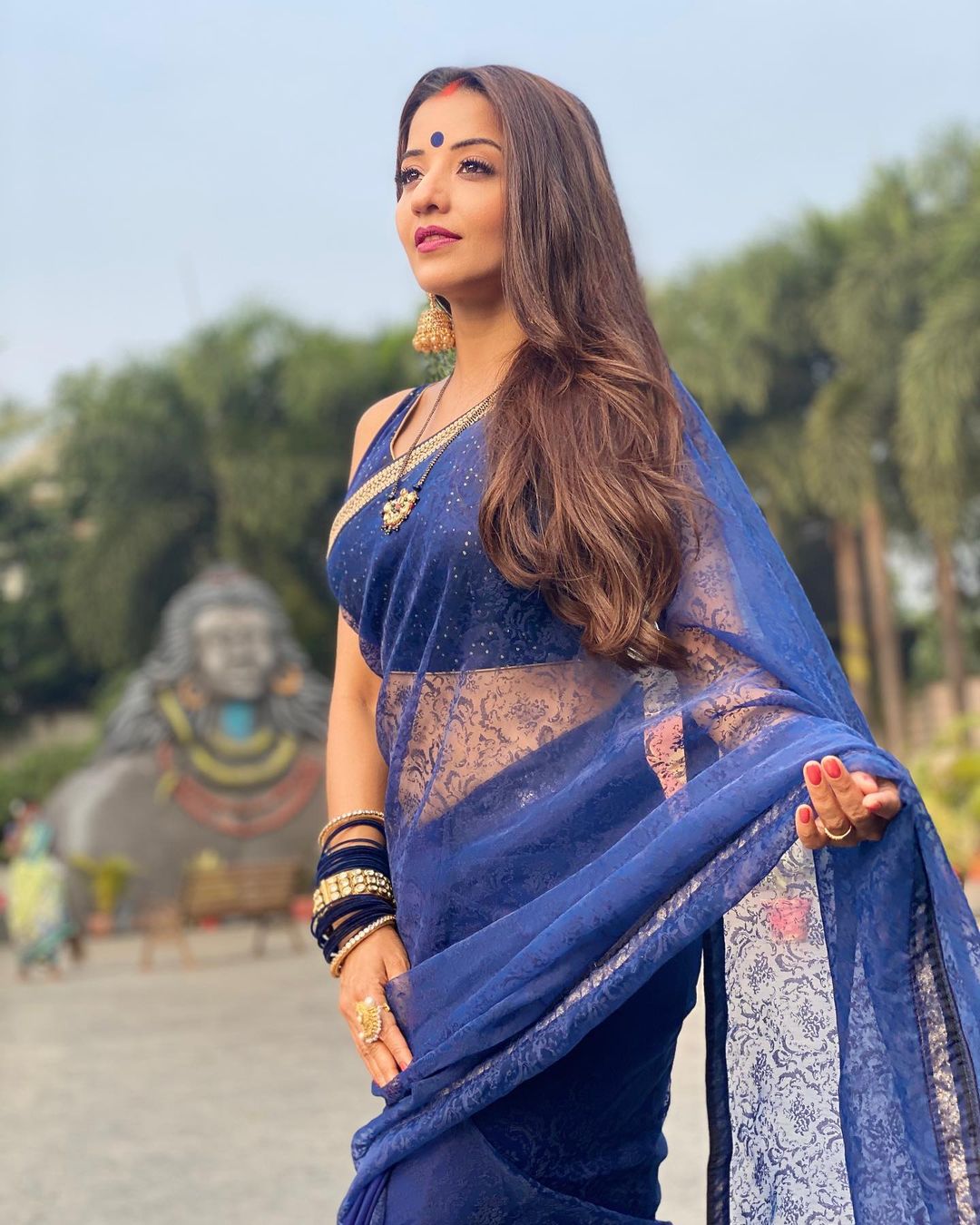 मोनालिसा के सोशल मीडिया पर हजारों फैन्स हैं।