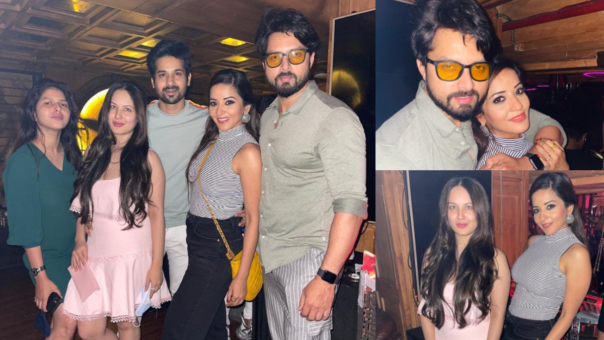 Monalisa Party Photos: भोजपुरी की बोल्ड एक्ट्रेस मोनालिसा (Monalisa) अपने स्टाइलिश लुक के लिए अक्सर सोशल मीडिया पर चर्चा में रहती है। यहीं वजह है कि इंस्टाग्राम पर अदाकारा की अच्छी खासी फैन फॉलोविंग भी है। इसी बीच मोनालिसा की पार्टी की कुछ तस्वीरें सोशल मीडिया पर तेजी से वायरल हो रही हैं। इस तस्वीरों में मोनालिसा पति विक्रांत सिंह राजपूत और कुछ बेहद खास दोस्तों के साथ पार्टी करती दिखाई दी। अदाकारा ने खुद इन तस्वीरों को अपने सोशल मीडिया अकाउंट पर शेयर किया है। कुछ घंटो पहले शेयर इन तस्वीरों को अब तक 61 हजार से ज्यादा लाइक मिले चुके हैं। आप भी देखें इन शानदार तस्वीरों को-