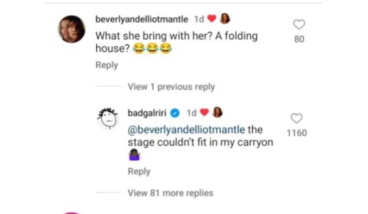 Rihanna's heavy luggage