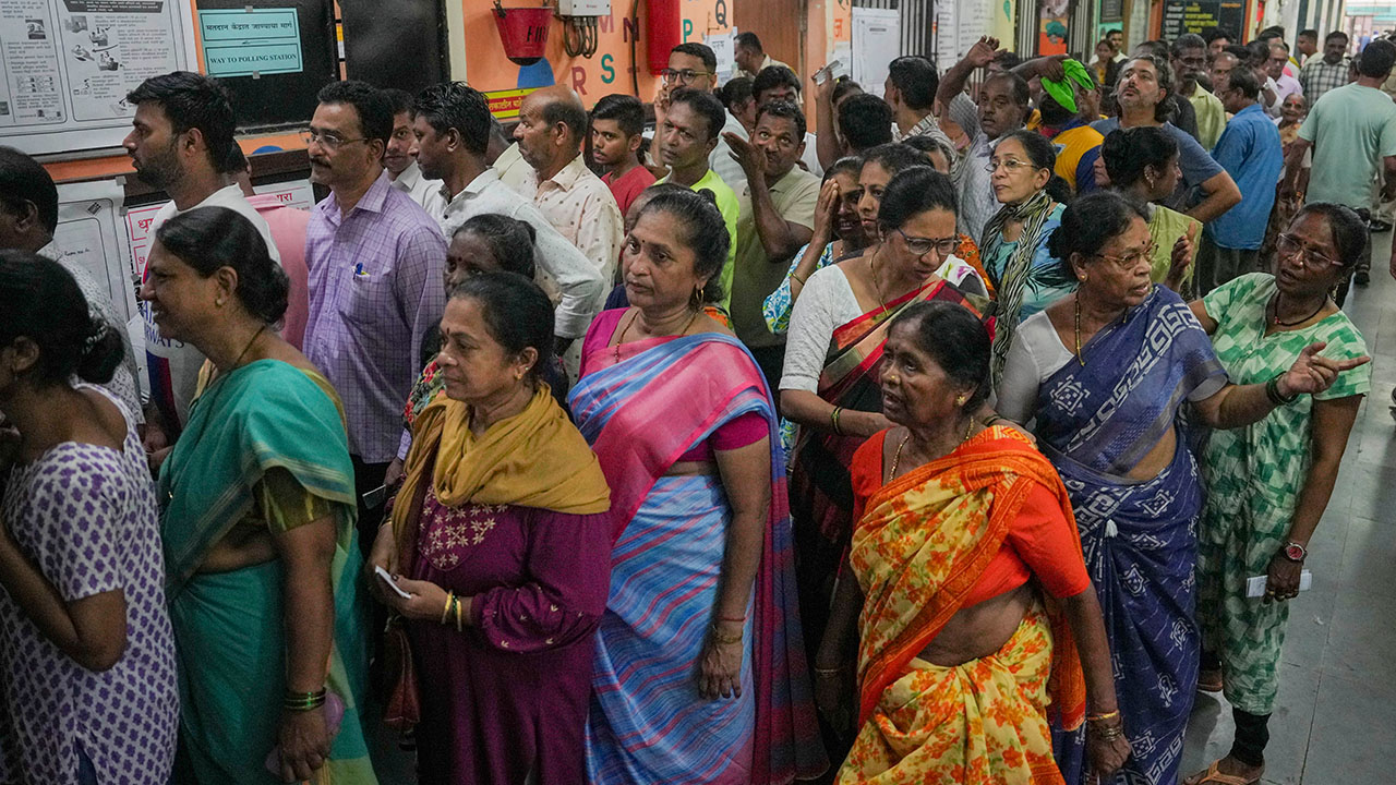 Slow voting in Mumbai