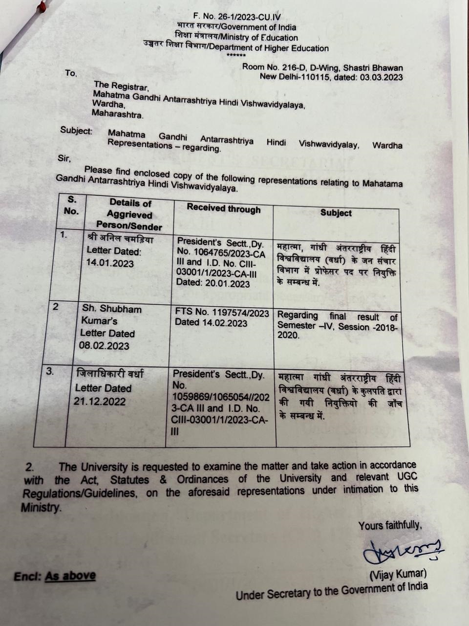 Mahatma Gandhi International Hindi University, Wardha