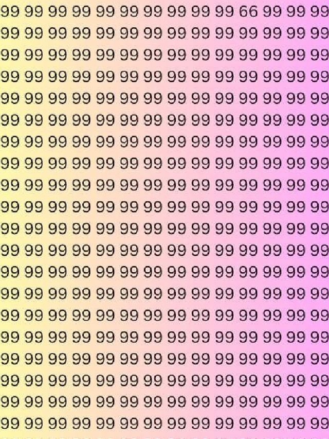 99 की भीड़ में छिपा है 66, क्या आपकी नजरें 5 सेकंड में ढूंढ पाएंगी?