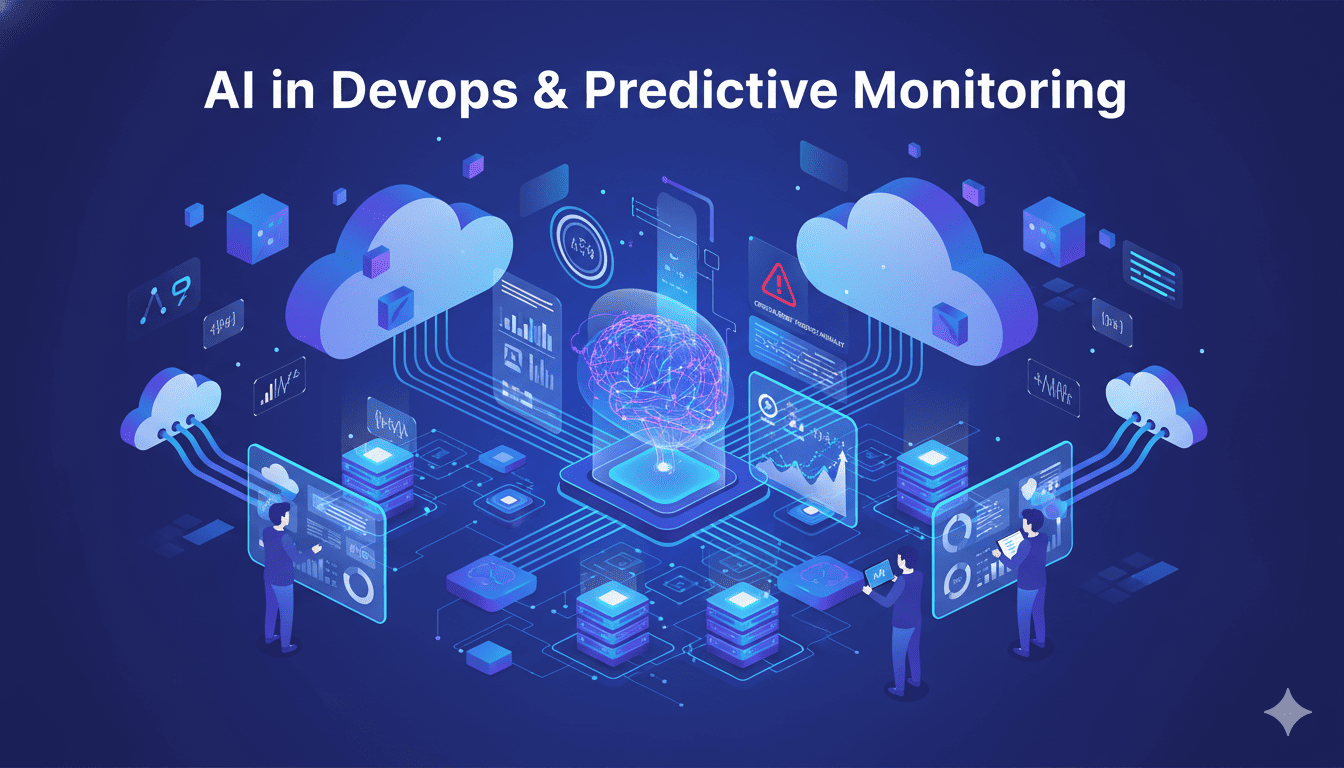 AI powered DevOps predictive monitoring dashboard and cloud automation