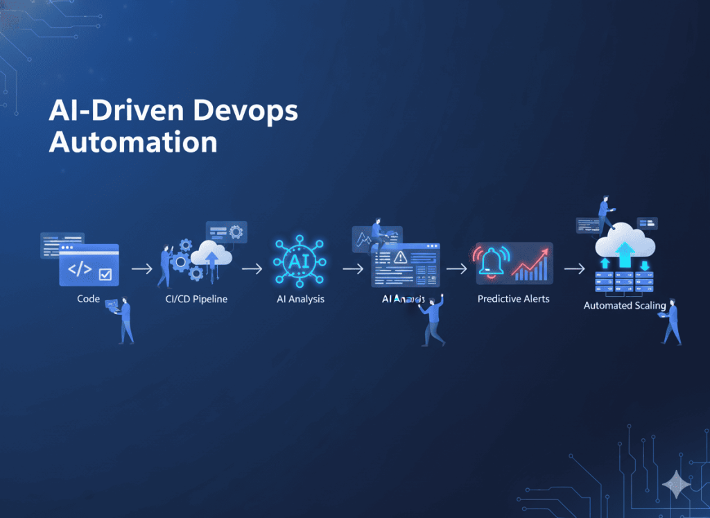 AI driven DevOps automation workflow with CI CD pipeline