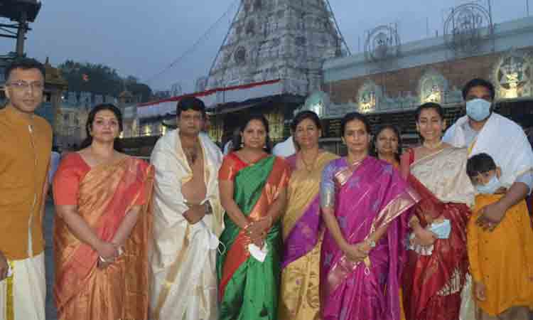 తిరుమల శ్రీవారిని దర్శించుకున్న ఎమ్మెల్సీ కవిత