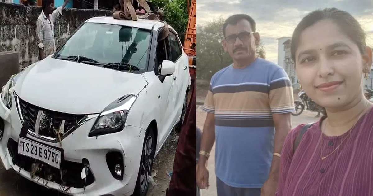 వర్షం బీభత్సం : కారులో కొట్టుకుపోయిన తండ్రికూతురు.. పోన్⁬లు స్విచ్చాఫ్