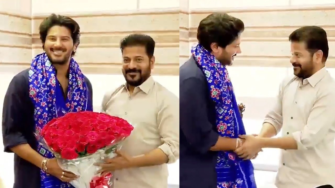 CM Revanth Reddy: సీఎం రేవంత్ రెడ్డిని కలిసిన మలయాళ స్టార్​ హీరో దుల్కర్​ సల్మాన్​