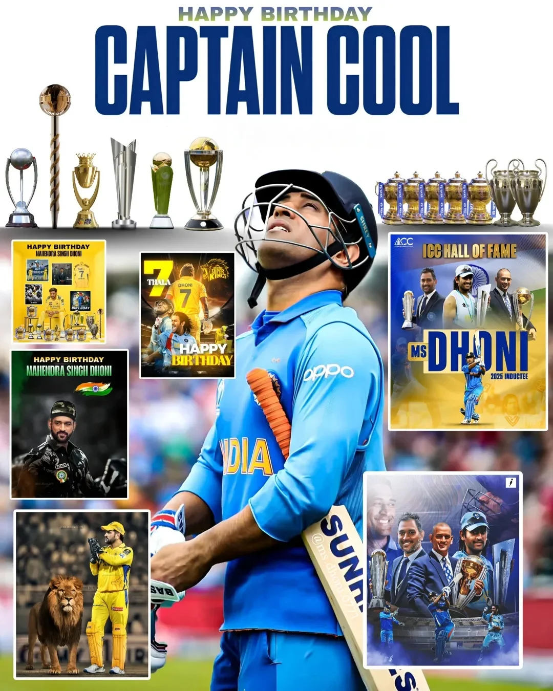 మహేంద్ర సింగ్ ధోని జులై 7న తన 44వ ఏడాదిలోకి అడుగుపెడుతున్నారు.