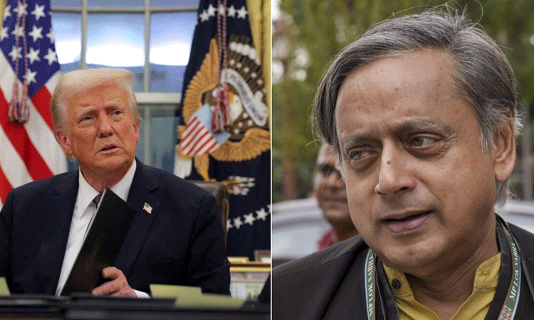 Shashi Tharoor: అమెరికా అధ్యక్షుడి ఒత్తిడికి భారత్‌ లొంగకూడదు: శశిథరూర్‌