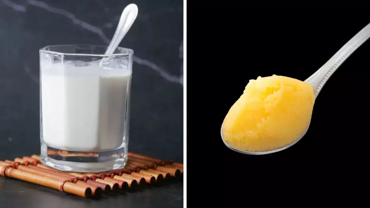 Ghee Milk: పాలుతో నెయ్యి కలిపి తాగితే ఎన్నో ప్రయోజనాలు.. ఎప్పుడు తీసుకోవాలంటే..?