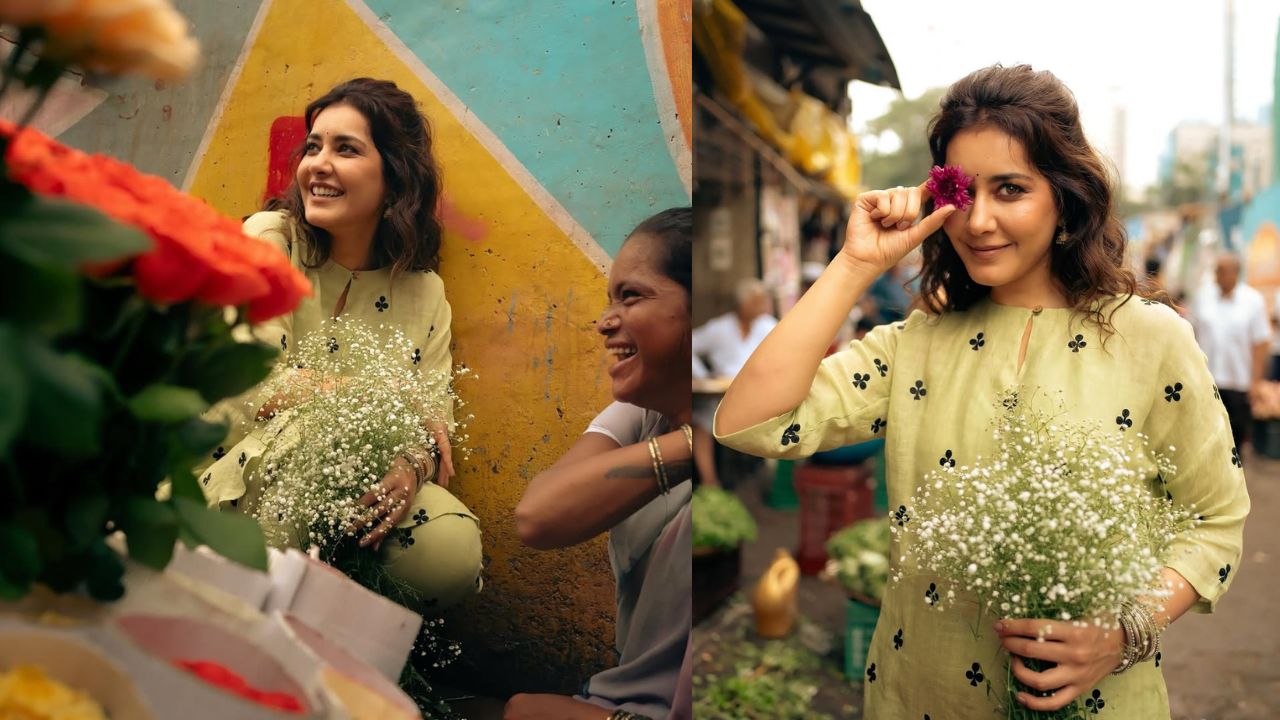 Raashii Khanna Photos : రాశి ఖన్నా ఒదిగిన అభినయం గంధర్వులను తలపిస్తుంది. ప్రకృతి కూడా ఆమెను చూసి మూగబోయిందేమో