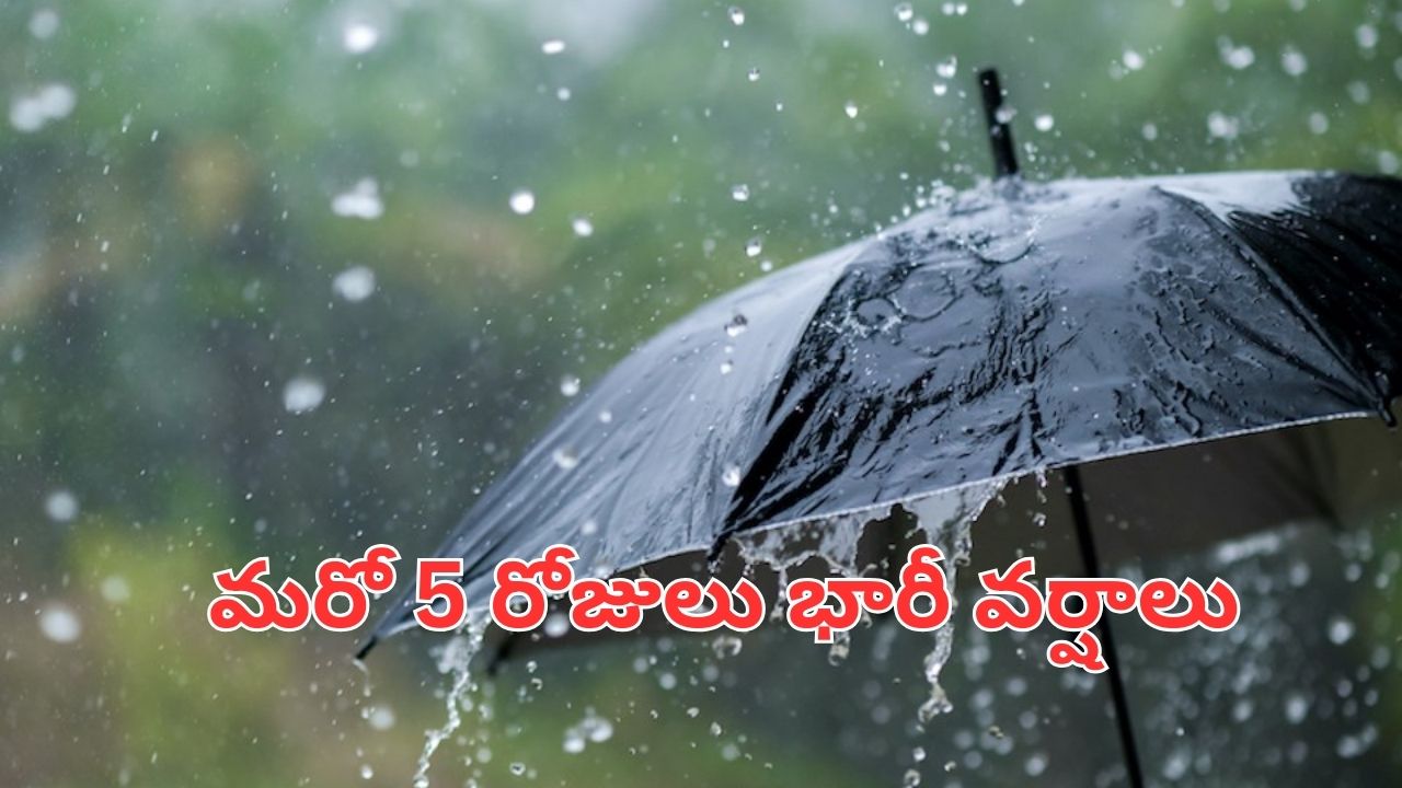 Weather Update: తెలుగు రాష్ట్రాల్లో మరో 5 రోజులు భారీ వర్షాలు