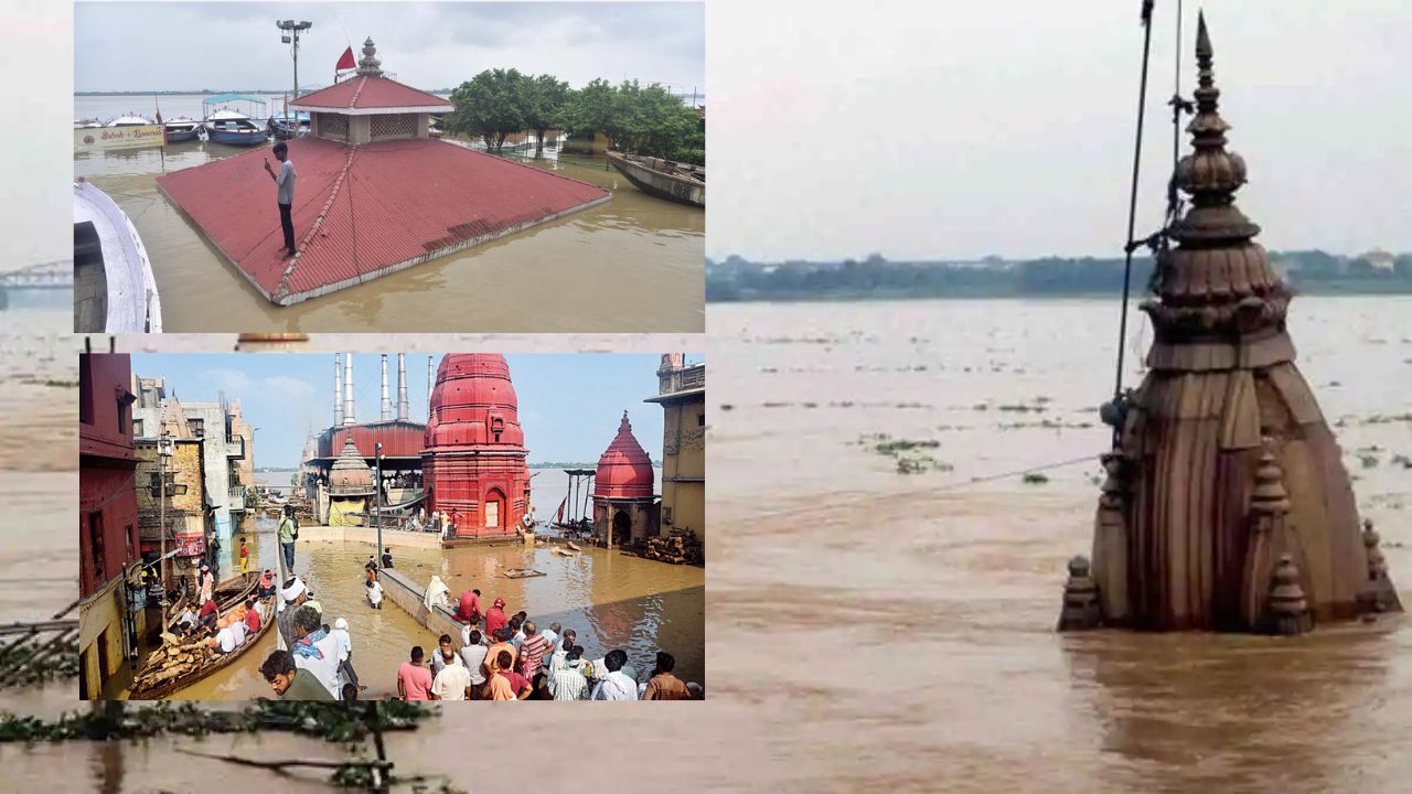 Uttar Pradesh flood: ఉత్తరప్రదేశ్లో వరద బీభత్సం.. వారణాసి ఘాట్లను ముంచెత్తిన వరద.!