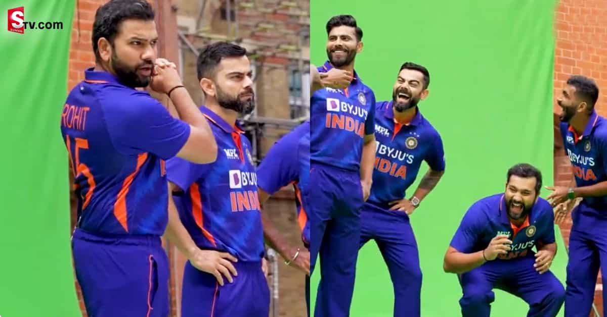 Team India Players Making Fun on the Shoot Sets - Suman TV