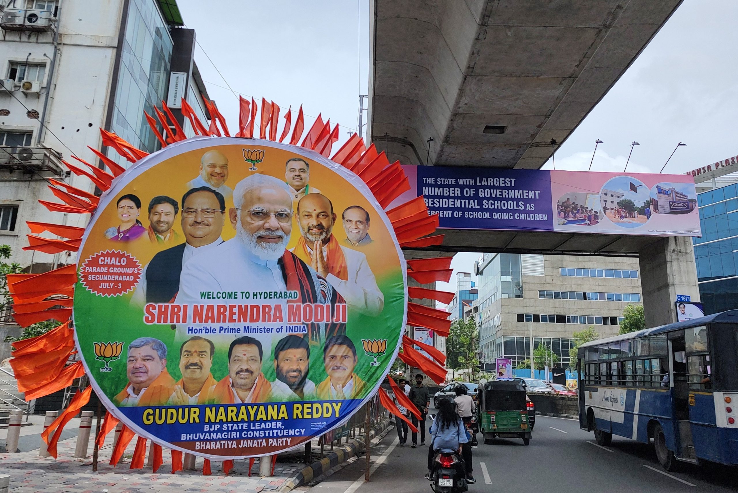 BJP-TRS poster war BJP-TRS poster war