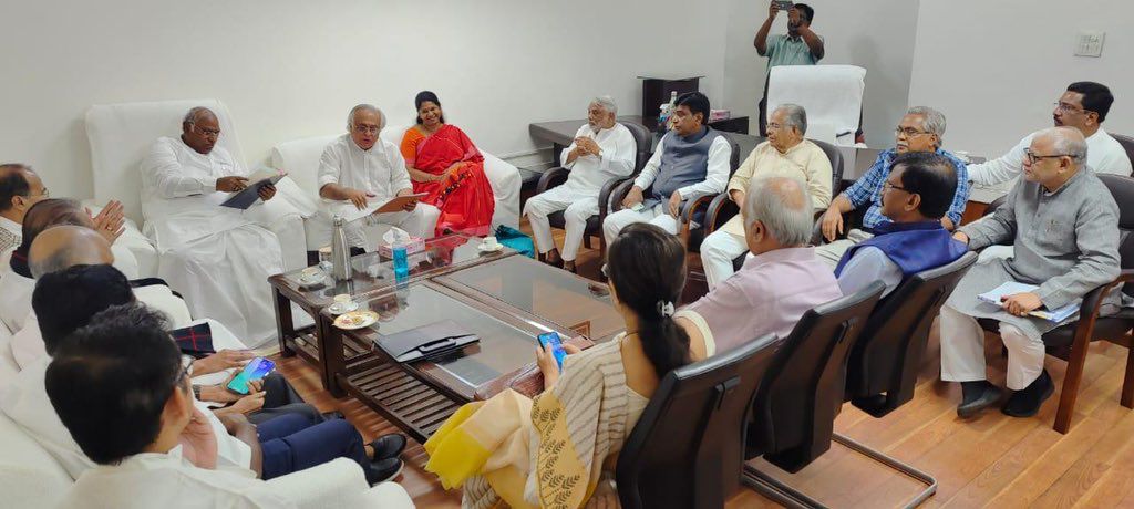 Leaders of 13 opposition parties meet to discuss "misuse" of investigation agencies by PM Modi-led government. (Special Arrangement )
