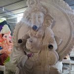 An unfinished Ganesha idol. (Ajay Tomar/South First)