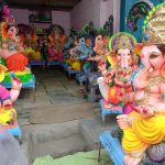 Ready to be sold Ganesha idols. (Ajay Tomar/South First)