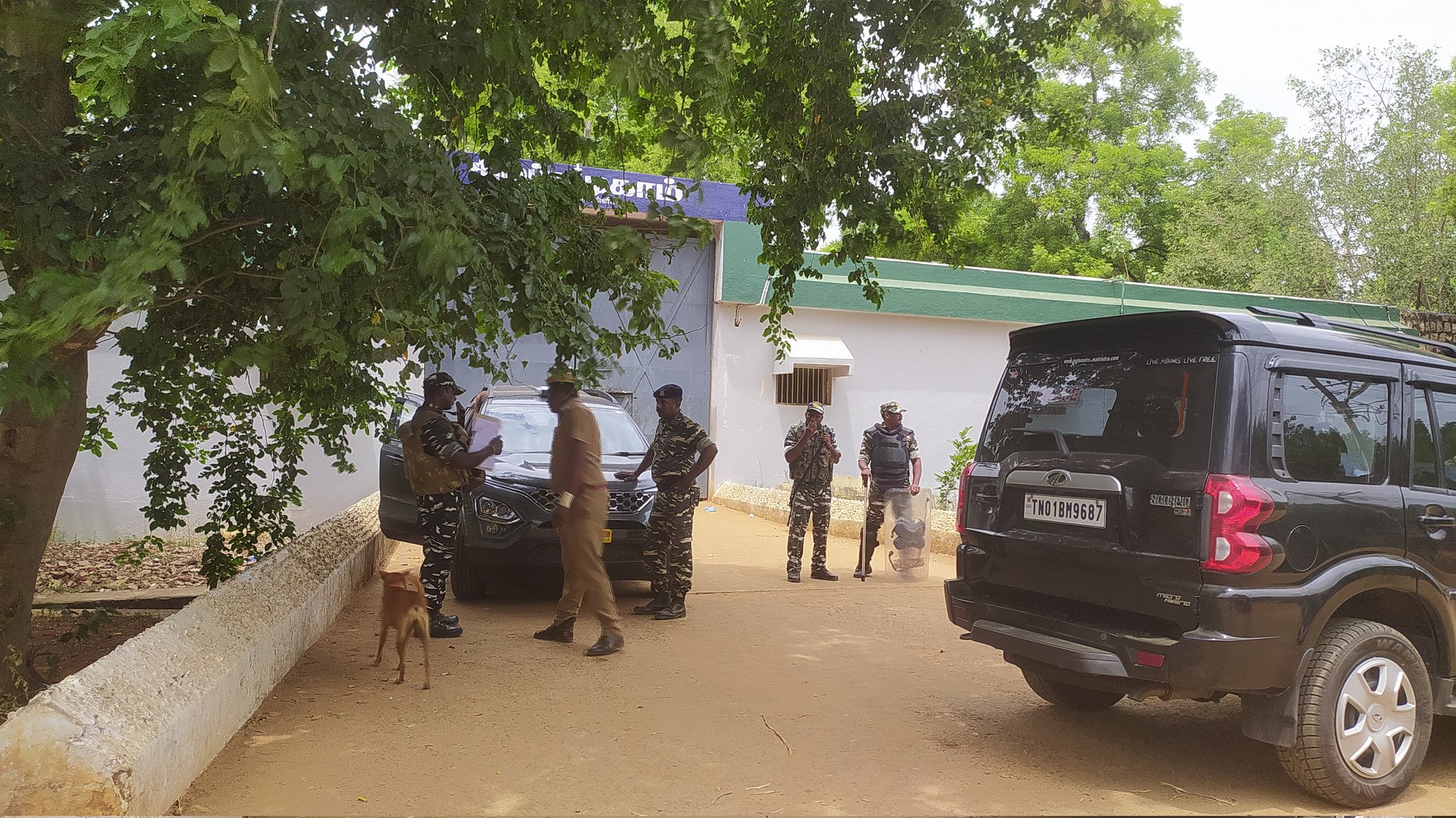 Front view of the special camp