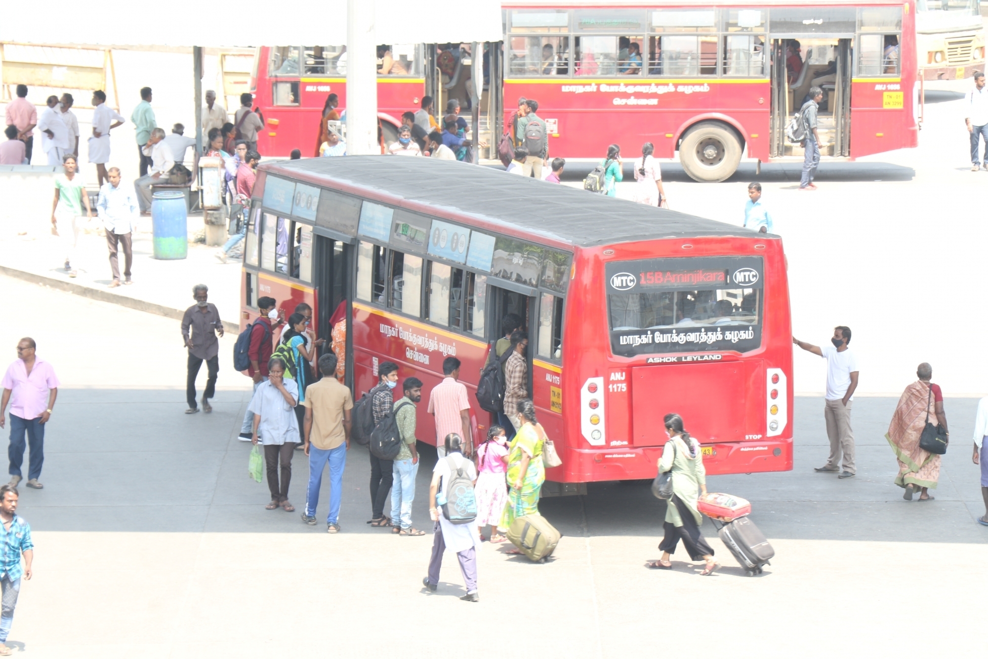 A view of a Bus stand