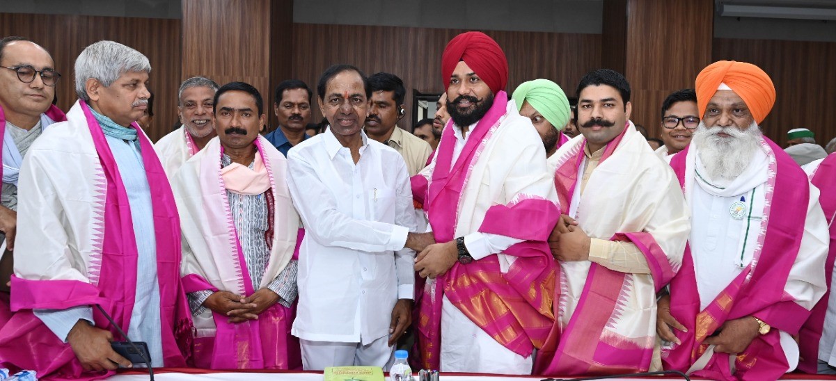 KCR with farmers KCR with farmers