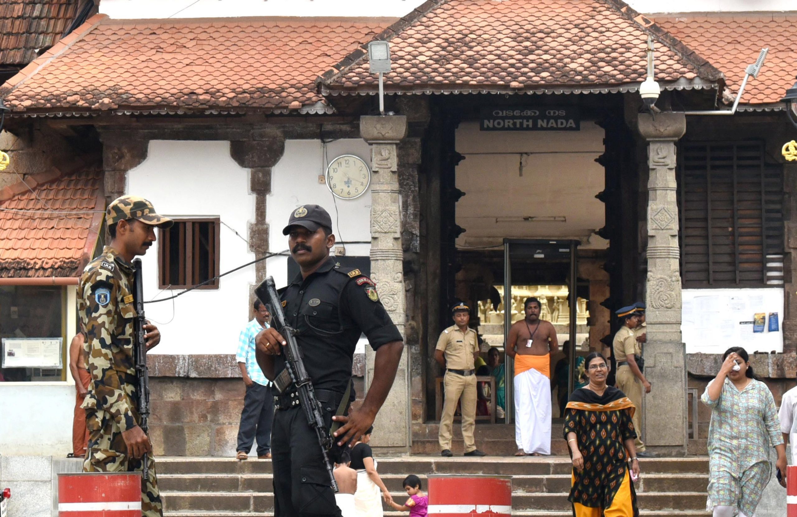 Commandos at Sree Padmanabha temple