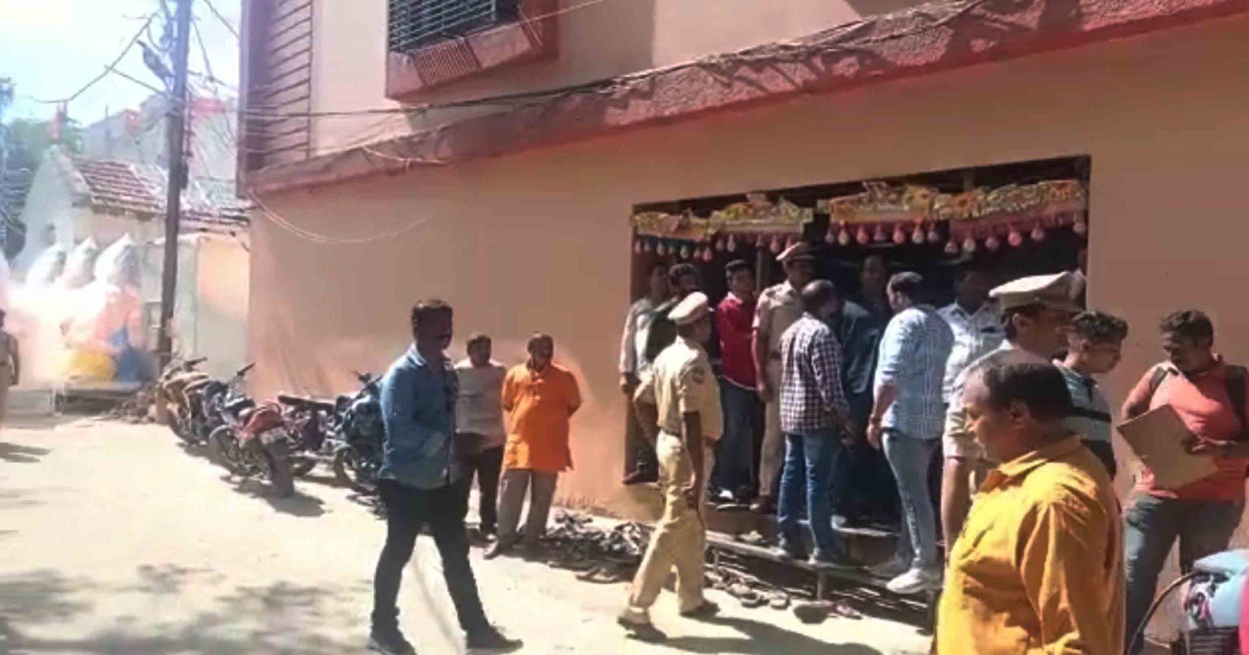 Police at Raja Singh’s home Police at Raja Singh's home