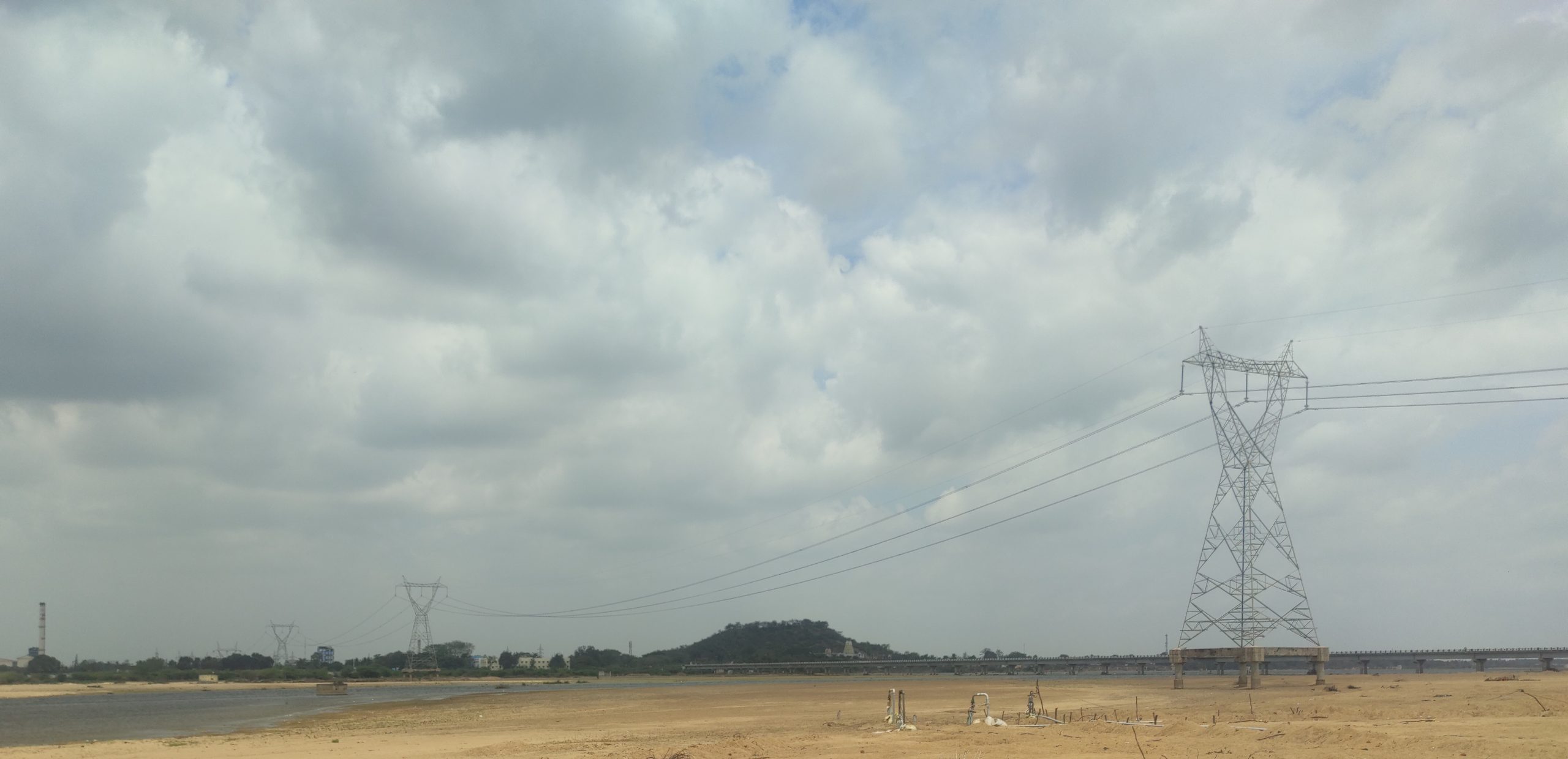 Power lines in Tamil Nadu