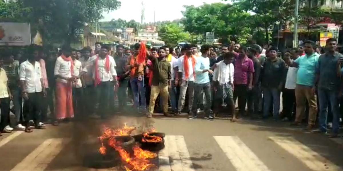Protests erupts over the death of a BJP youth activist Praveen Nettaaru. (Supplied)
