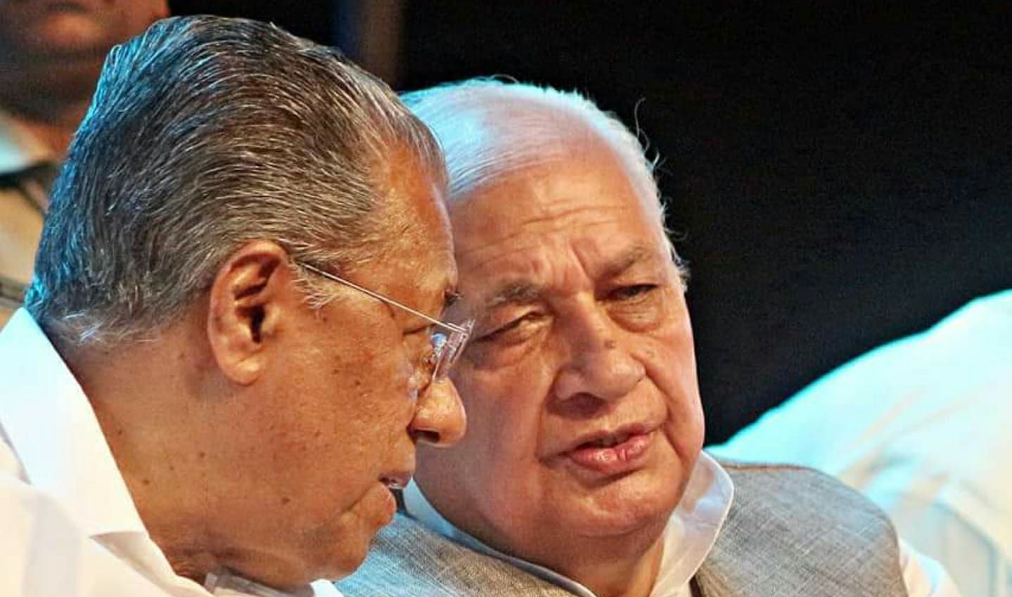 Governor Khan and Vijayan Chief Minister Pinarayi Vijayan with Kerala Governor Arif Mohammad Khan. (South First)