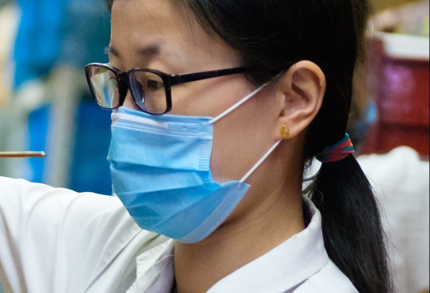 Doctor wearing a mask