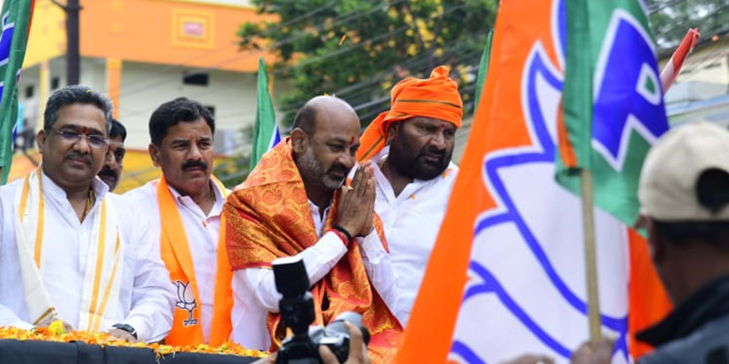Bandi Sanjay resumes begins the fourth phase of his Praja Sangrama Yatra in Telangana on Monday, 12 September. (Supplied)