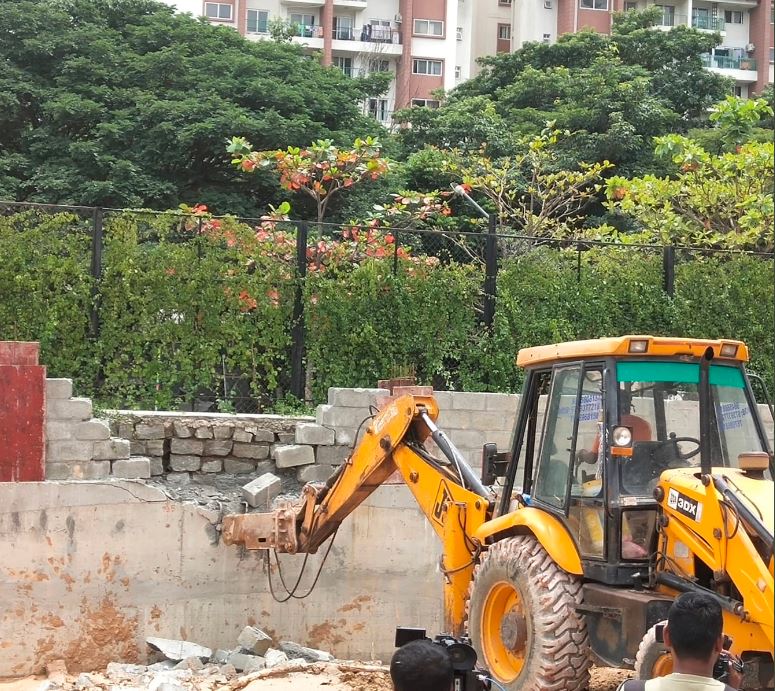 Representative image HYDRA demolition drive in Telangana