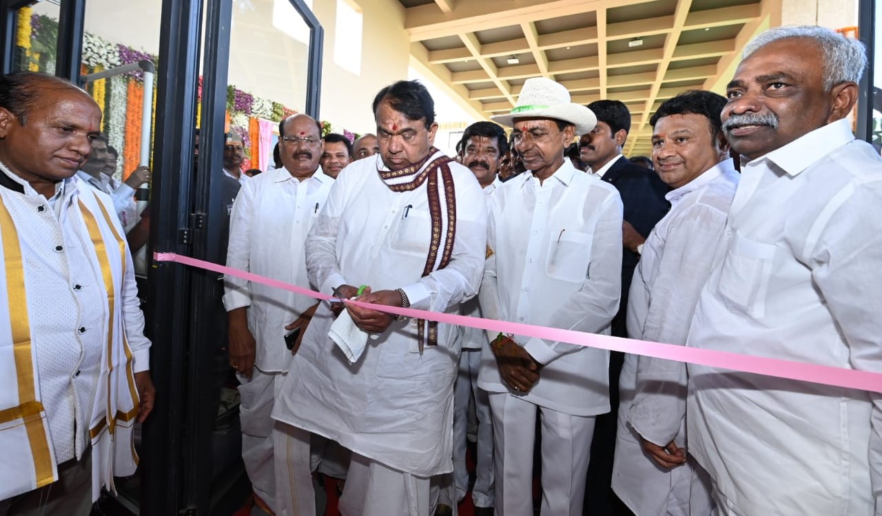KCR inaugurating Nizamabad collectorate 2 KCR inaugurating Nizamabad collectorate 2