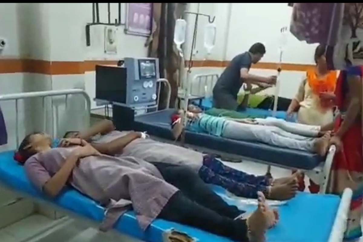 Seriously ill girls were first shifted to Wardhannapet Community Health Centre for medical attention from where 12 were referred to MGM Hospital in Warangal. Seriously ill girls were first shifted to Wardhannapet Community Health Centre for medical attention from where 12 were referred to MGM Hospital in Warangal.