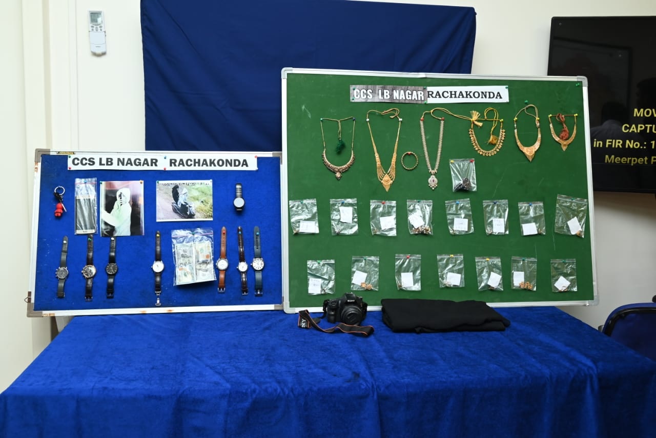 Rachakonda Police arrested three persons, all aging 19-year-old, for conducting burglaries and thefts in Hyderabad.