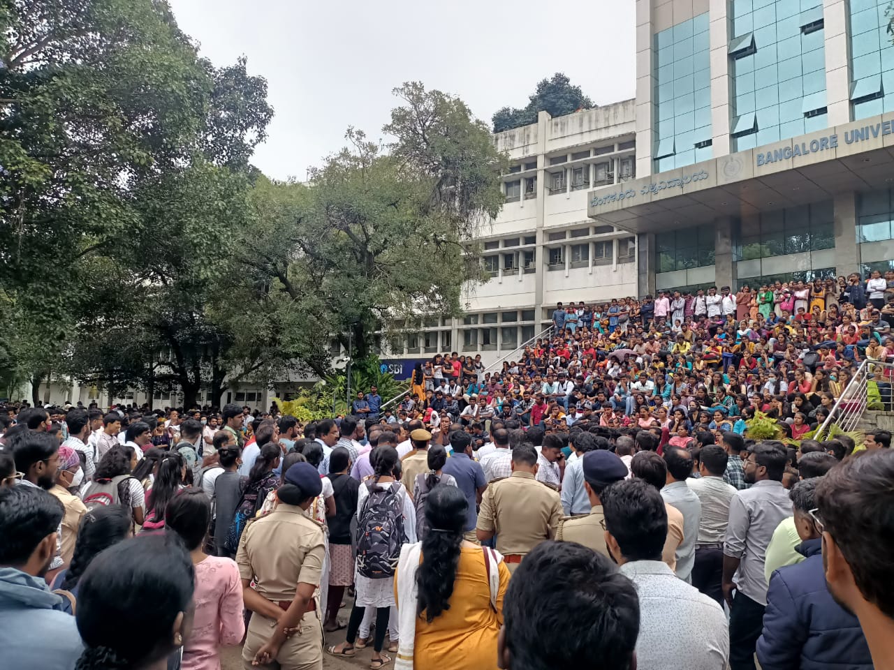 Students protest at BU on temple row