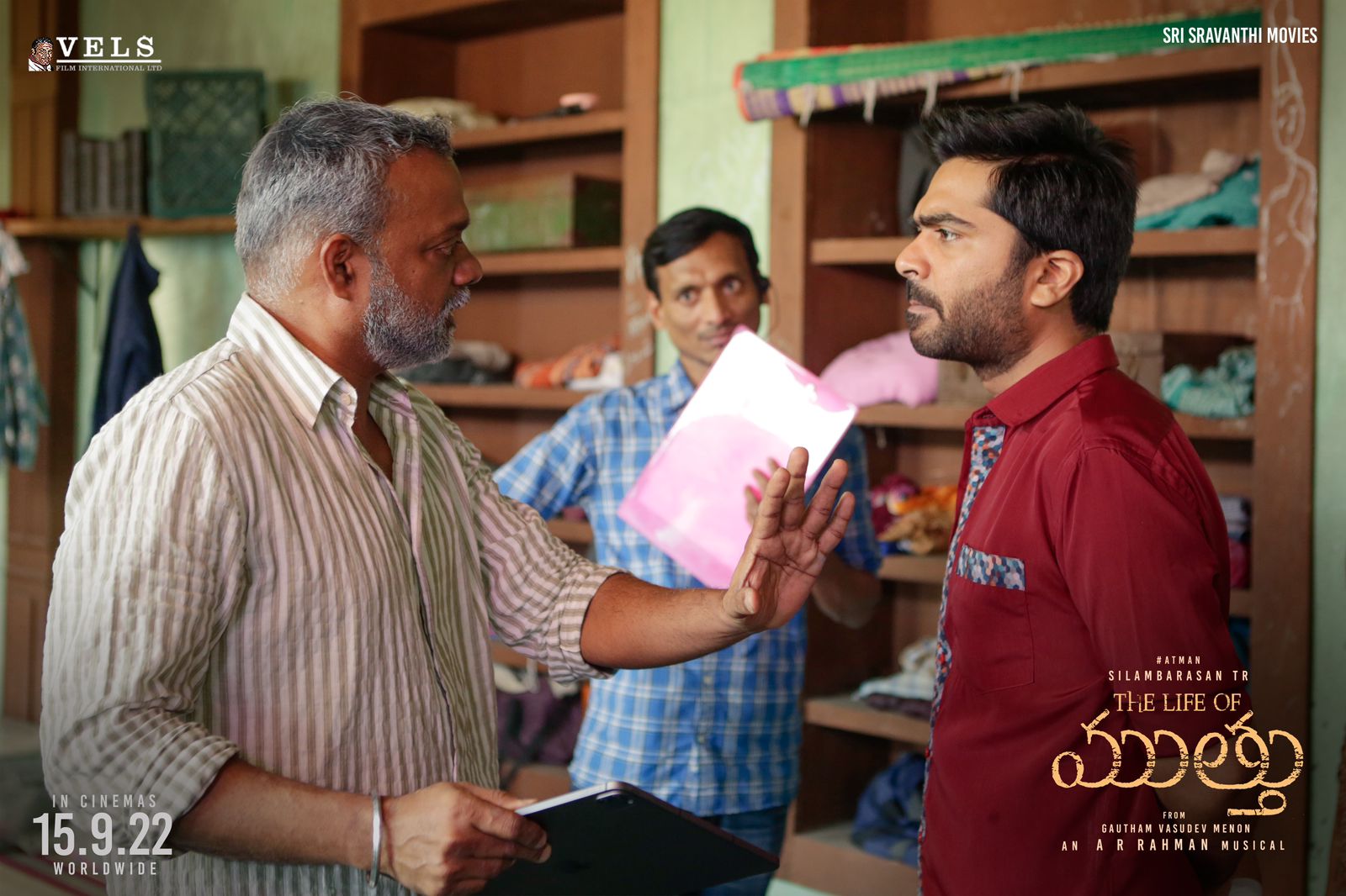 gautham menon and simbu in vtk shoot