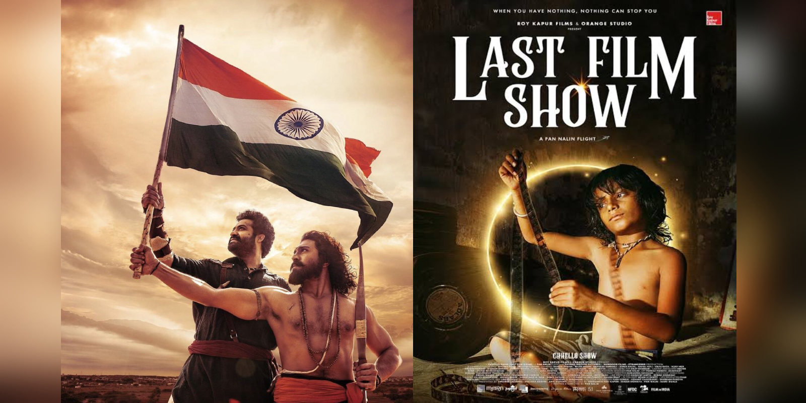 rrr loses out to chhello show SS Rajamouli's 'RRR' lost out to Pan Nalin's 'Chhello Show' in the race to be India's official entry to the Oscars. (Twittter)