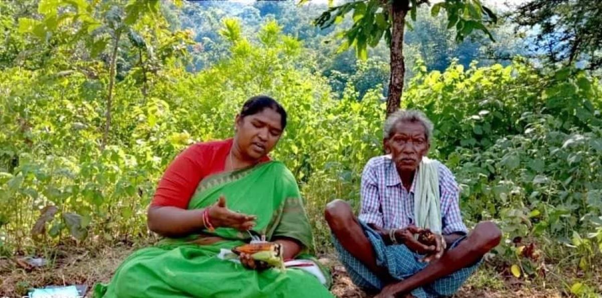 Danasari Anasuya with her father Telangana MLA Danasari Anasuya or Seethakka with her father