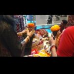 The puppets are made from scraps and clothes