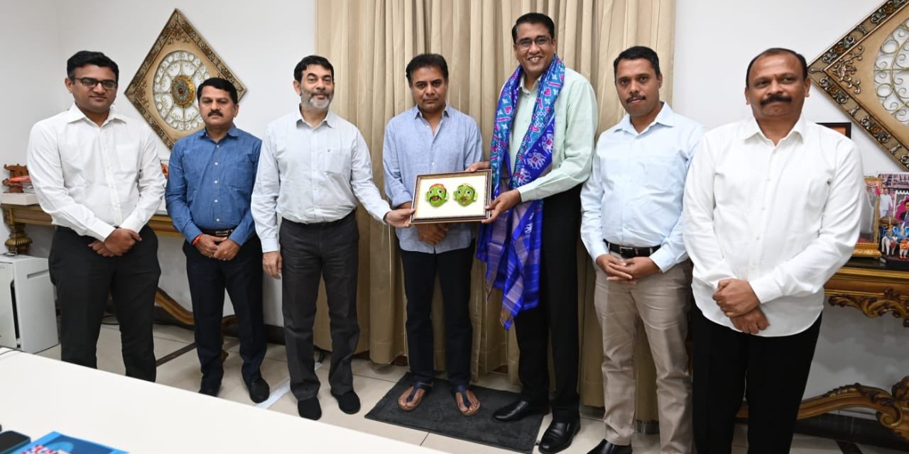 Telangana Industries Minister KT Rama Rao wth the Page Industries delegation and other officials in Hyderabad on Wednesday, 16 November, 2022. (Supplied)